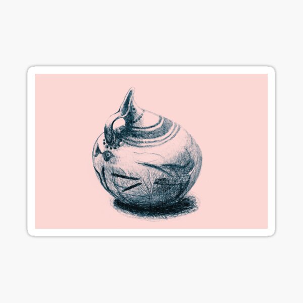Ancient Greek Pottery Drawing Sticker