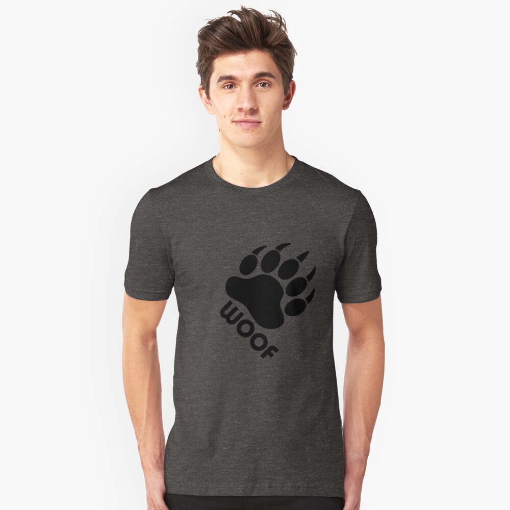 Bear Pride Bear Claw Woof Slim Fit T-Shirt