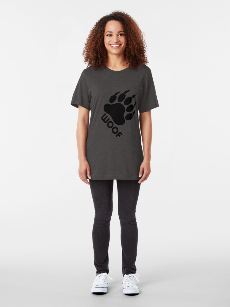 Alternate view of Bear Pride Bear Claw Woof Slim Fit T-Shirt