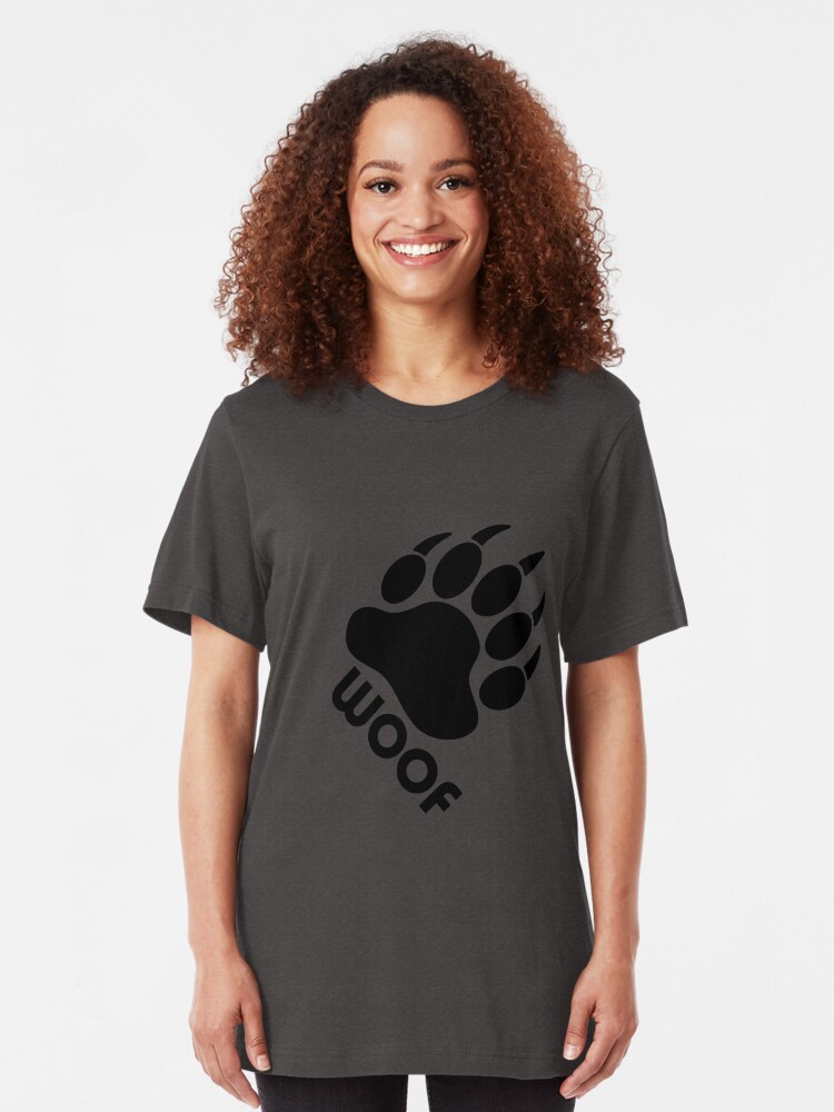 Alternate view of Bear Pride Bear Claw Woof Slim Fit T-Shirt