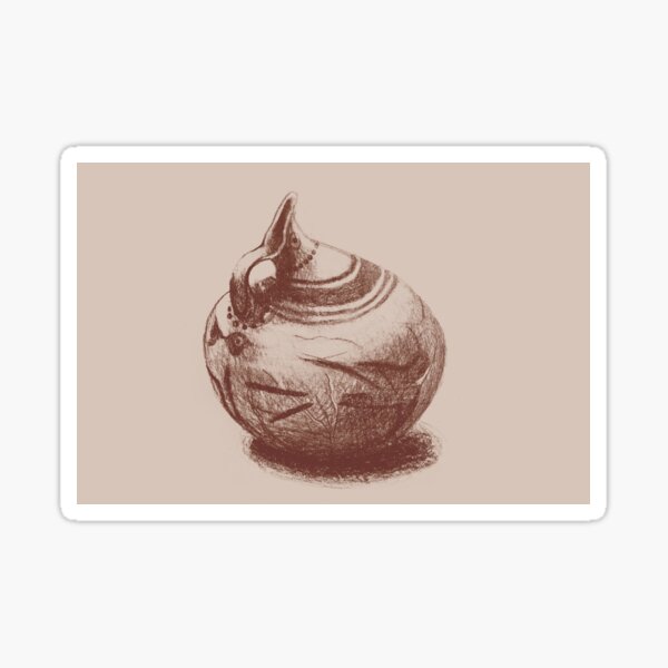 Ancient Greek Pottery Drawing Sticker