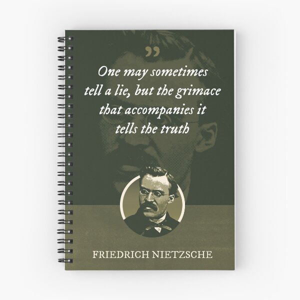 Item preview, Friedrich Nietzsche - One may sometimes tell a lie, but the grimace that accompanies it tells the truth designed and sold by Syahrasi.