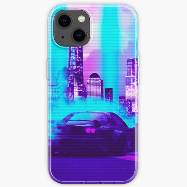 Mazda RX 7 Synthwave iPhone Soft Case