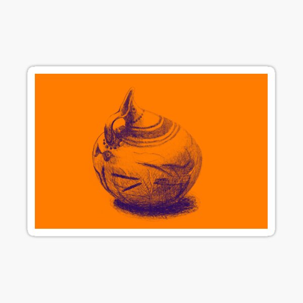 Ancient Greek Pottery Drawing Sticker