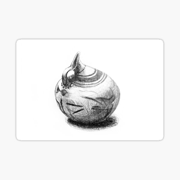 Ancient Greek Pottery Drawing Sticker