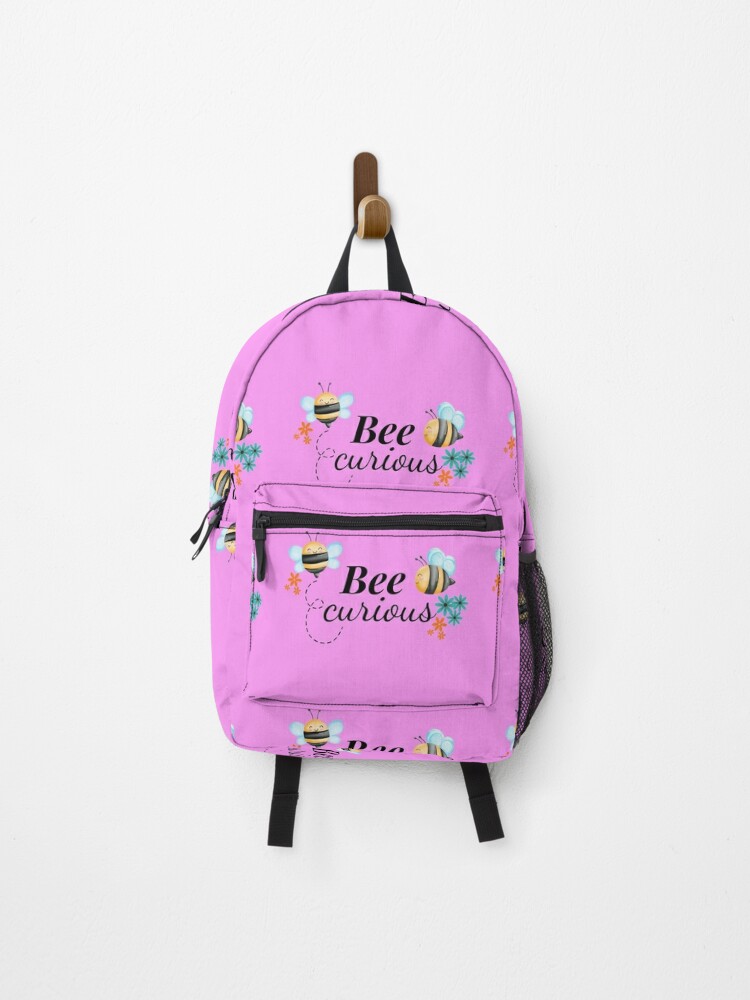 Mochila «Mochilas AESTHETIC con juego de palabras &amp;quot; Bee Curious para el regreso clase, mochilas de acertijos geniales para niños, Mochilas para colegio.» de Mycutedesings-1 | Redbubble