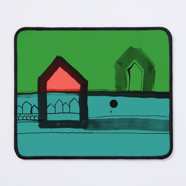 Item preview, Red, Black Houses No.: 03 in Color "Paper Drawings/Paintings" designed and sold by Istvan Ocztos.