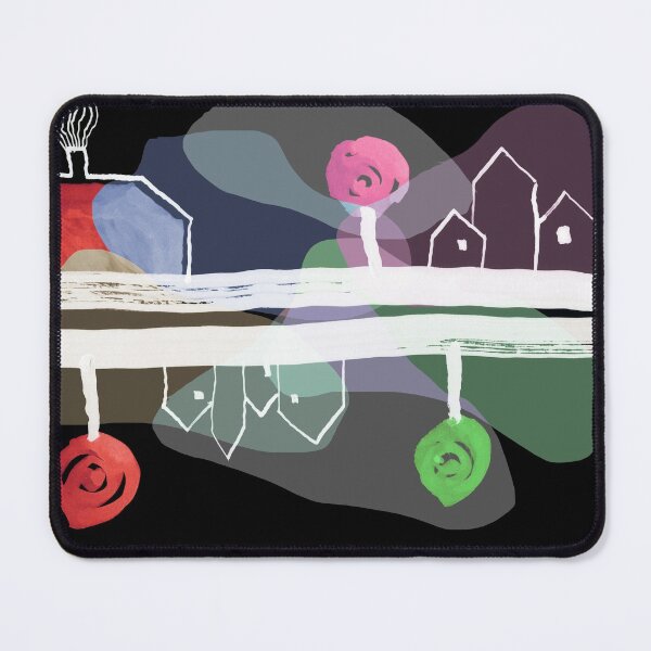 Item preview, Little Village by the Road at Night "Paper Drawings/Paintings" designed and sold by Istvan Ocztos.