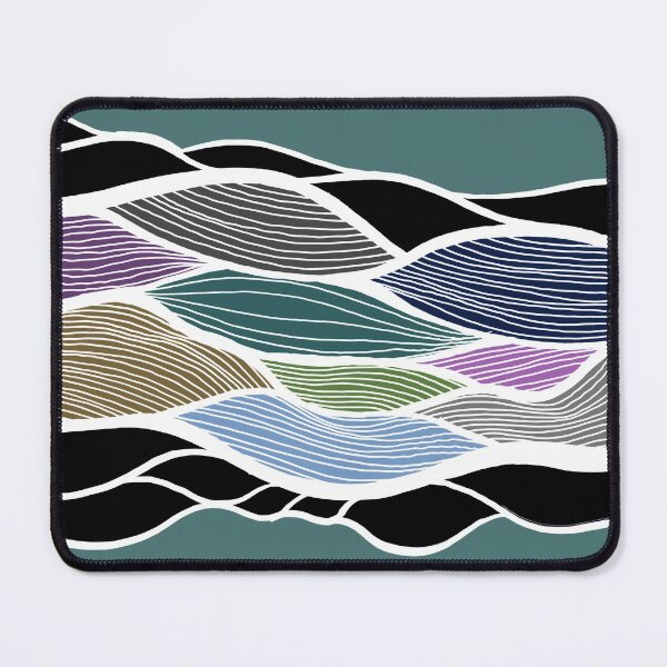 Item preview, Waving Harmonic Color Fields on Turquise designed and sold by Istvan Ocztos.