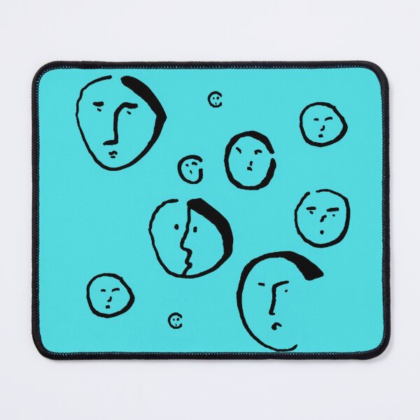 Item preview, Wondering Heads on Blue designed and sold by Istvan Ocztos.