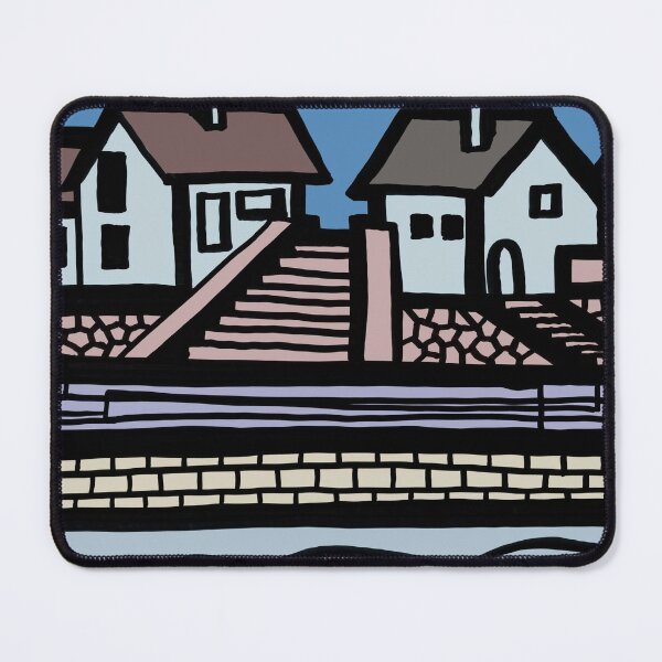 Item preview, "Digital Colorized Paper Drawings" Danube Shore at Veroce, Hungary designed and sold by Istvan Ocztos.