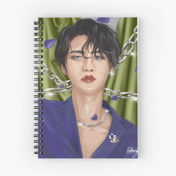 Artikelvorschau, Ateez Seonghwa ästhetische digitale Malerei Zeichnung entworfen und verkauft von Krystal Li.