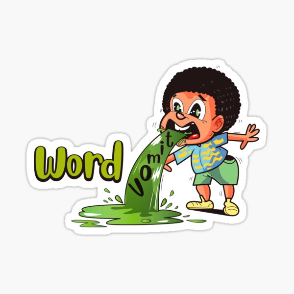 "lil'Chuck Word Vomit" Sticker for Sale by WordVomitA Redbubble