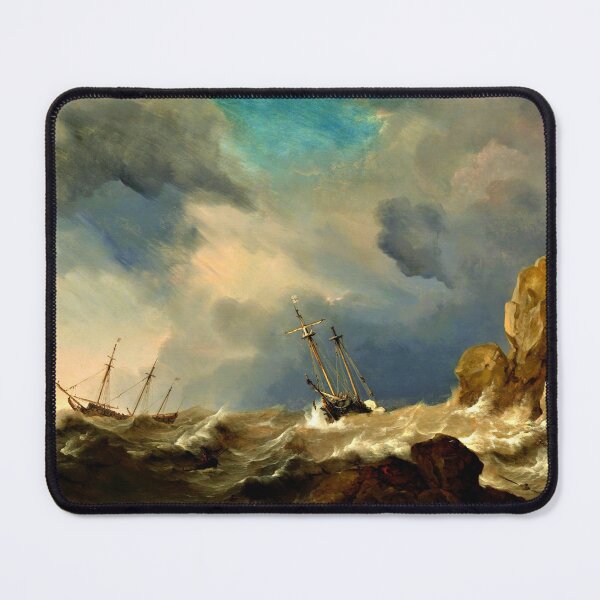 Ships in a Gale, 1660 Mouse Pad