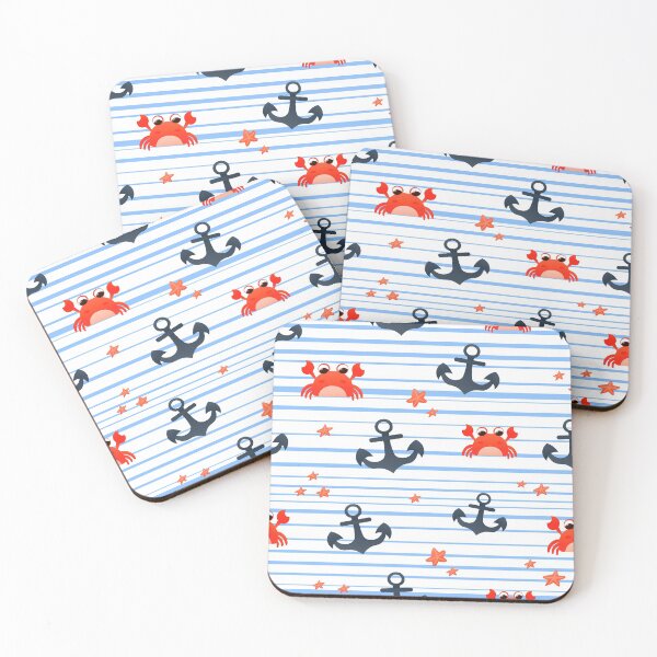 Item preview, marine seamless pattern designed and sold by Lozovytska.