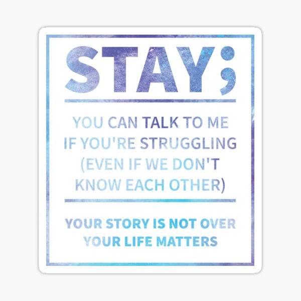 Item preview, Stay Suicide Prevention Awareness designed and sold by AboveTheVillage.