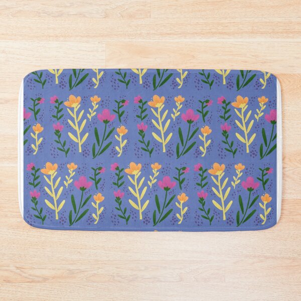 Item preview, Handmaid floral pattern - blue background small designed and sold by coupledreams.