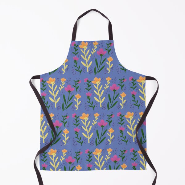 Item preview, Handmaid floral pattern - blue background small designed and sold by coupledreams.