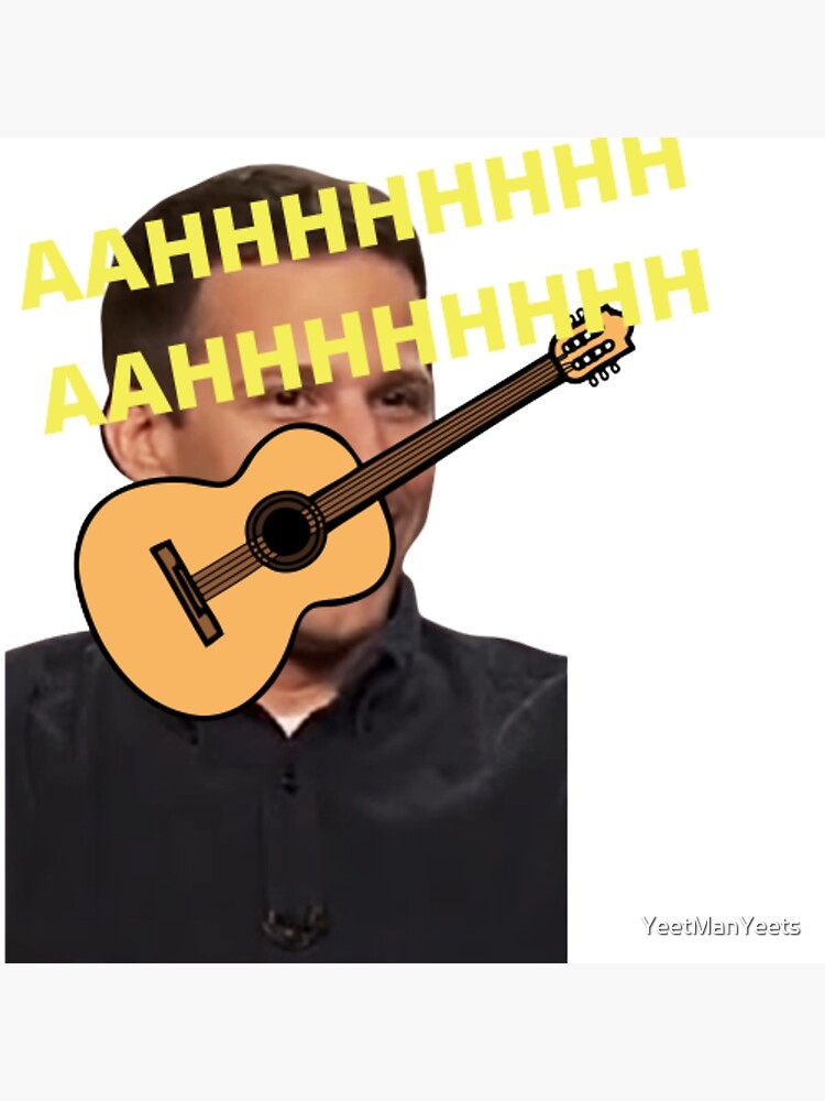 "Jake Peralta Screaming And Playing Guitar From Brooklyn 99" Poster For ...