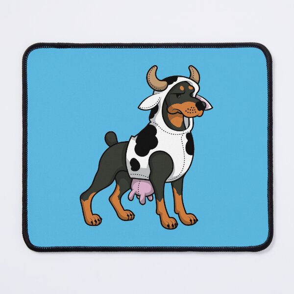 Item preview, Doberman in a Cow Costume designed and sold by Jennifer-Smith.