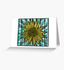 Aqua Daisy Dreams Greeting Card