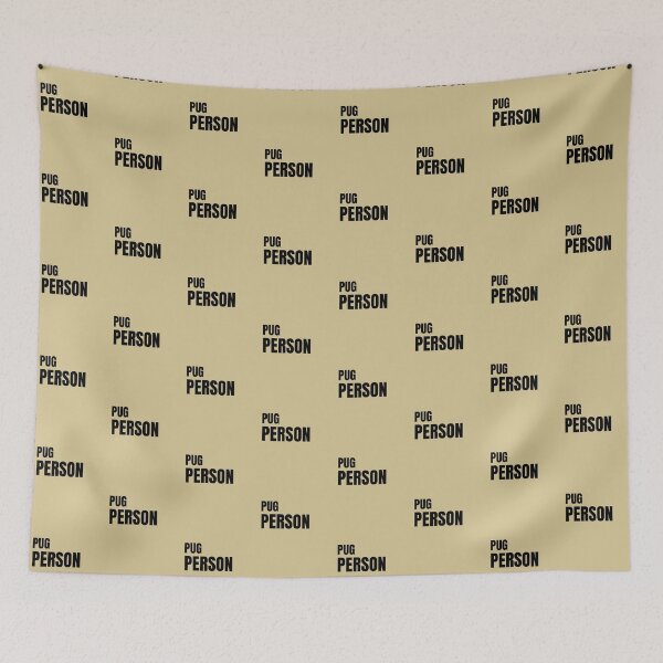 Item preview, Pug Person -Text Design in Black designed and sold by katiekendall.