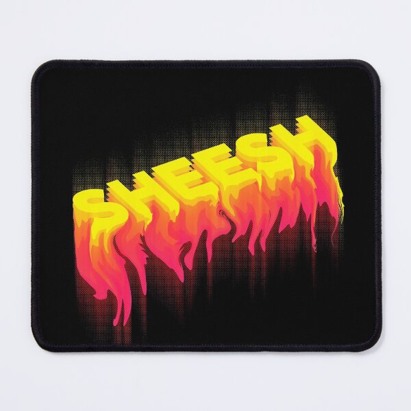 Item preview, SHEESH - drippy toxic fire text design | sheesh bussin tiktok meme designed and sold by Any Color Designs.