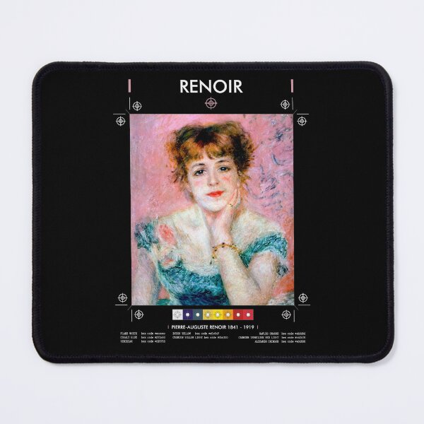 Item preview, Famous impressionist painter artist series Renoir. Pierrre Auguste Renoirs oil paint colour palette translated into modern hex codes.  designed and sold by Barb  Hamilton ⭐⭐⭐⭐⭐.