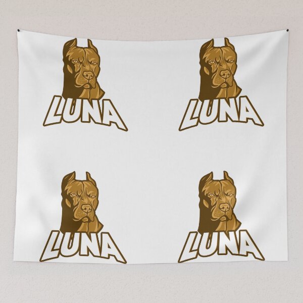 Item preview, Brown Pitbull Puppy Dog Named Luna designed and sold by podvos83.