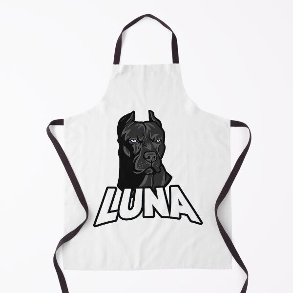 Item preview, Black / Blue Pitbull Puppy Dog Named Luna designed and sold by podvos83.