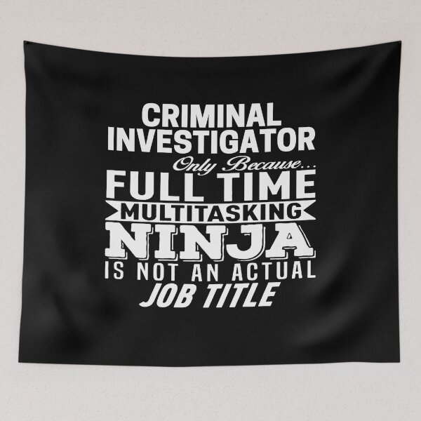 Item preview, Criminal investigator designed and sold by clickmostro.