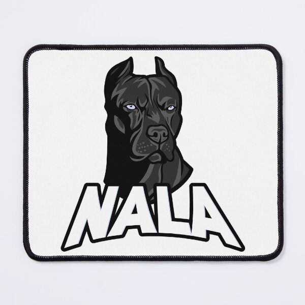 Item preview, Black / Blue Pitbull Puppy Dog Named Nala designed and sold by podvos83.