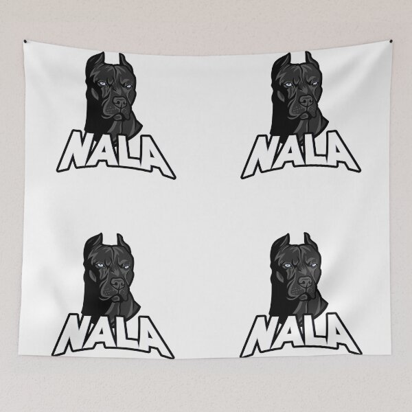 Item preview, Black / Blue Pitbull Puppy Dog Named Nala designed and sold by podvos83.