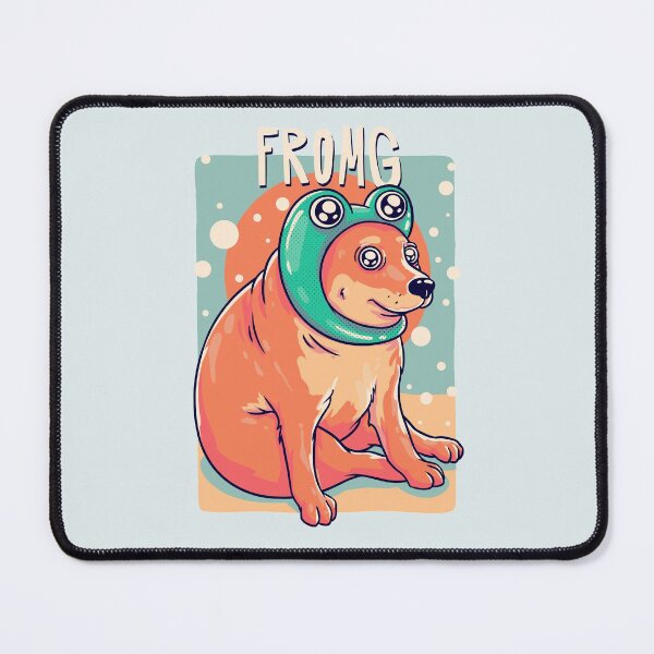 Item preview, Fromg Cheems | Yellow | Shibe | Shiba Inu | Baby Cheems | Frog Pepe | Wacky and Uncharacteristic Ironic Dank Meme Bonk designed and sold by Any Color Designs.