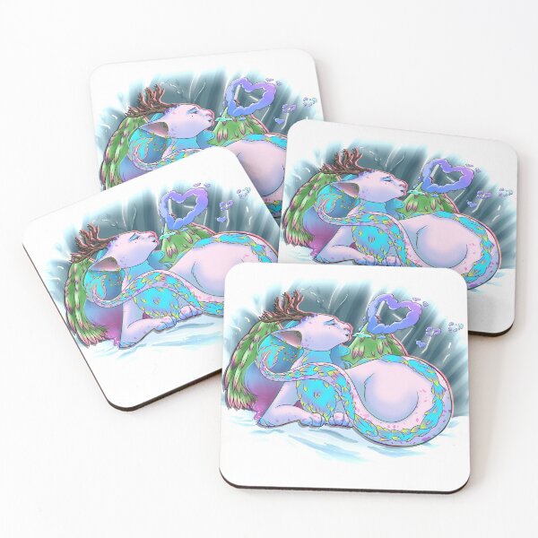Item preview, Colorful Icy Cat-Dragon designed and sold by By Sapphire's Design.