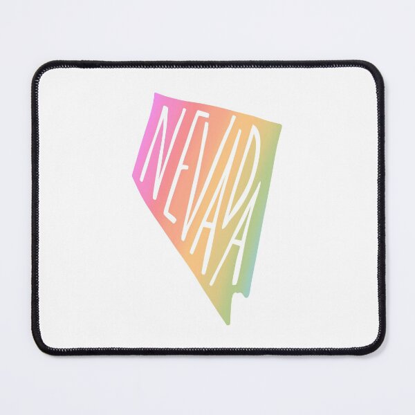 Item preview, Nevada State USA Outline Map (Rainbow) designed and sold by acatalepsys.