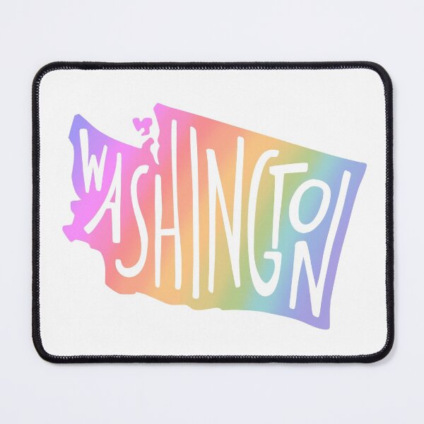 Item preview, Washington State USA Outline Map (Rainbow) designed and sold by acatalepsys.