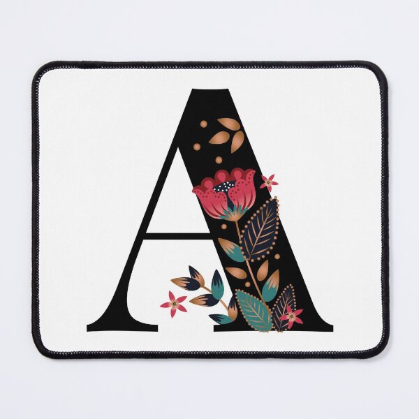 Item preview, A - Floral Initial Letter designed and sold by karspaul.
