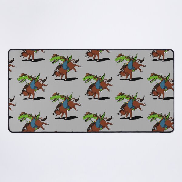 Item preview, T-Rex Dinosaur Cowboy Riding Bull designed and sold by underheaven.