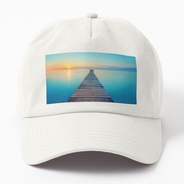 Sun Rise with Blue Lake Dad Hat