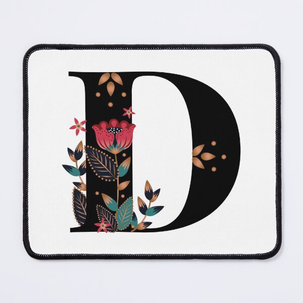 Item preview, D - Floral Initial Letter designed and sold by karspaul.