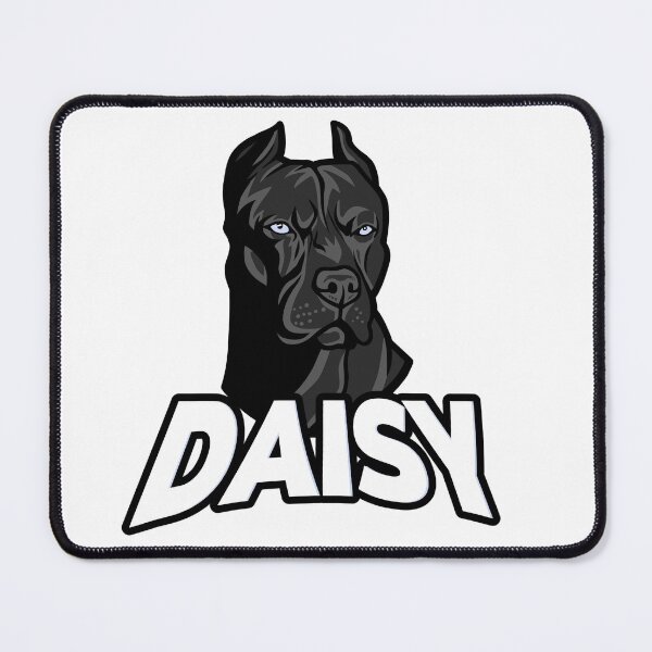Item preview, Black / Blue Pitbull Puppy Dog Named Daisy designed and sold by podvos83.