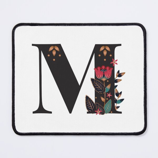 Item preview, M - Floral Initial Letter designed and sold by karspaul.