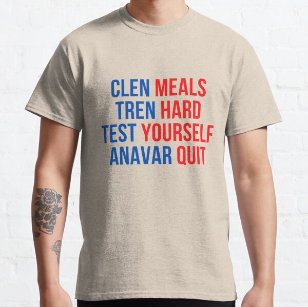 Eat Clen Tren Hard Gift Idea for a Gym lover' Men's T-Shirt