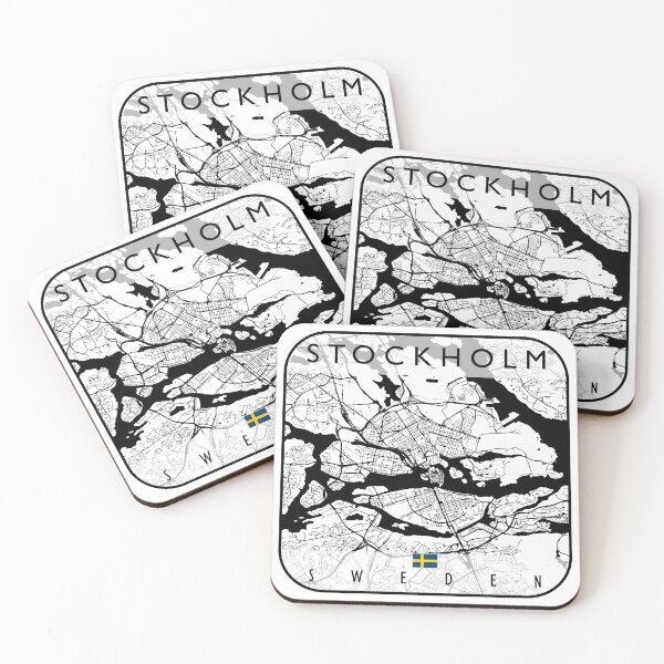 Item preview, STOCKHOLM MAP SWEDEN designed and sold by hatimelhag.