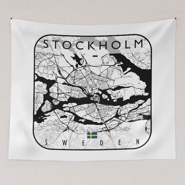 Item preview, STOCKHOLM MAP SWEDEN designed and sold by hatimelhag.