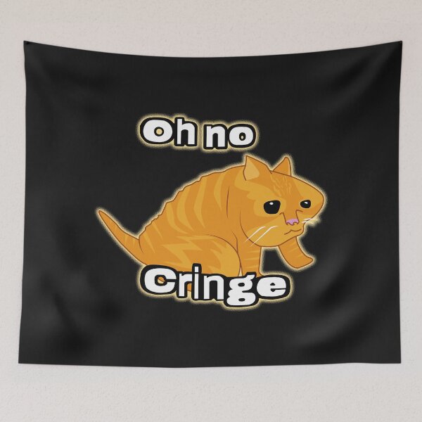Item preview, Oh no Cringe Cat meme designed and sold by Rzera-.