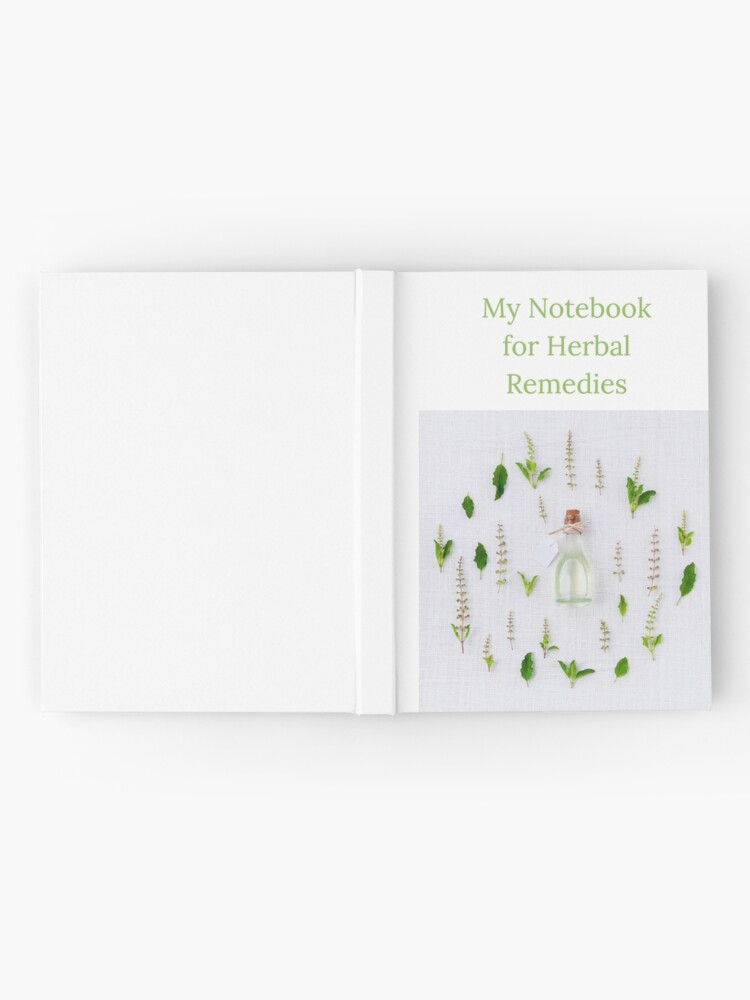 Thumbnail 2 of 3, Hardcover Journal, My Notebook of Herbal Remedies designed and sold by Loz7.
