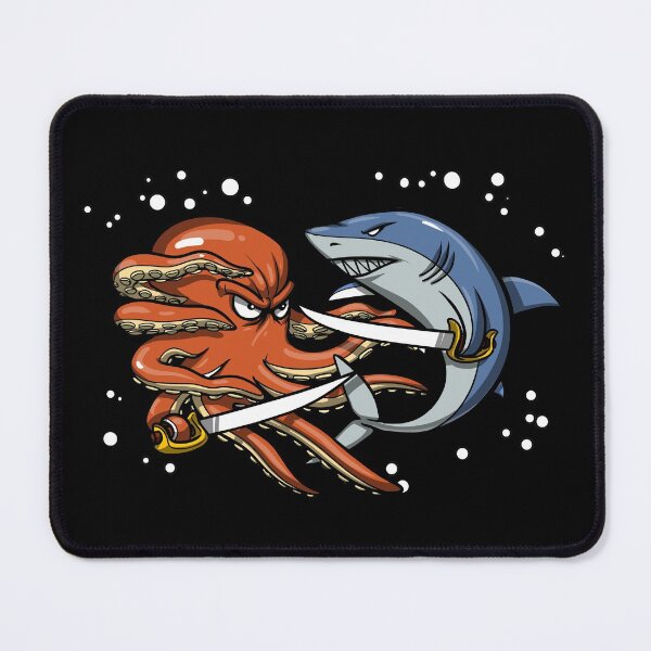 Item preview, Octopus Shark Pirate Battle designed and sold by underheaven.
