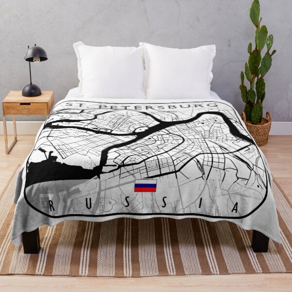 Item preview, ST. PETERSBURG MAP RUSSIA designed and sold by hatimelhag.
